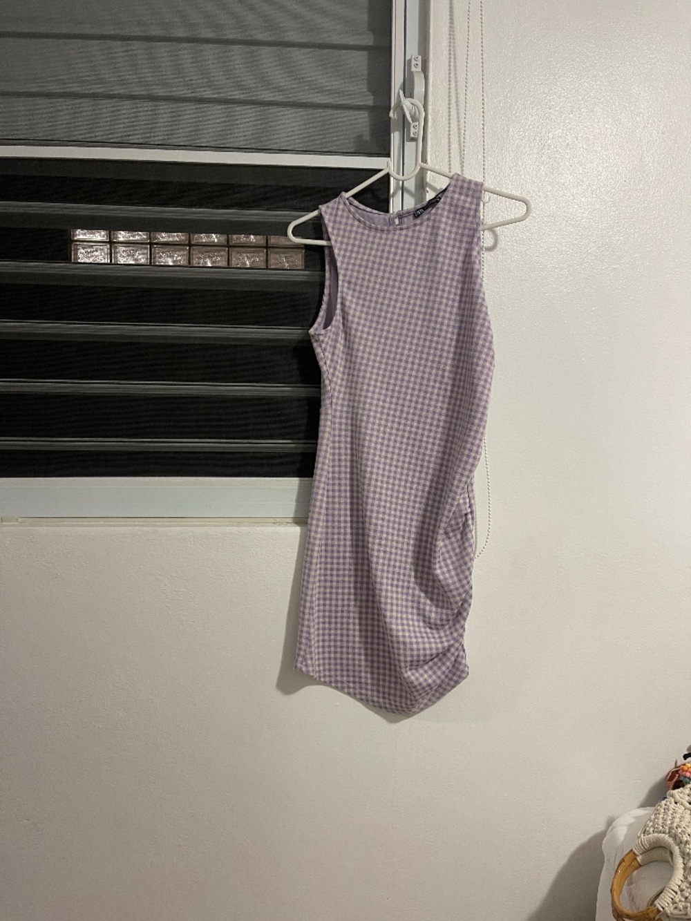 Zara Lavender Ruched Dress